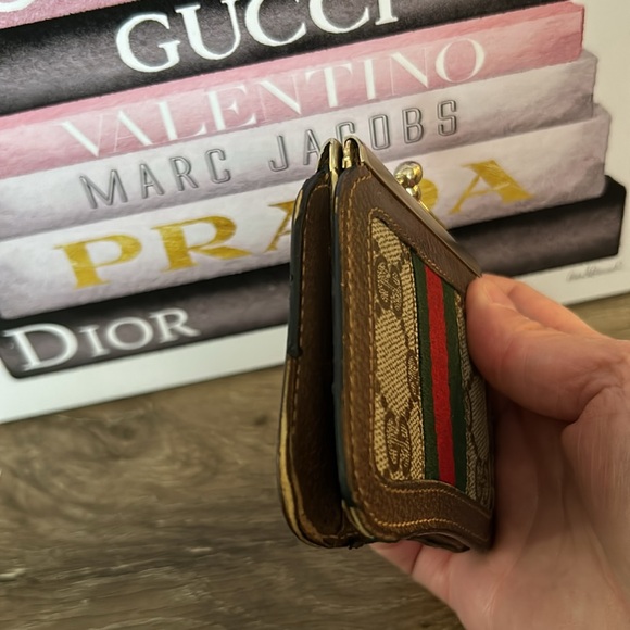 Vintage Kisslock Gucci Sherry line coin purse - Picture 3 of 6
